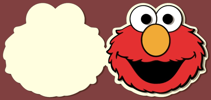 819x389 Elmo Cut Out Template
