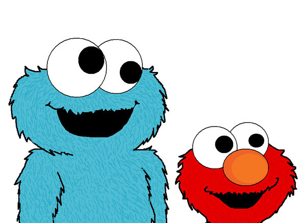 600x437 Elmo And Cookie Monster Clipart