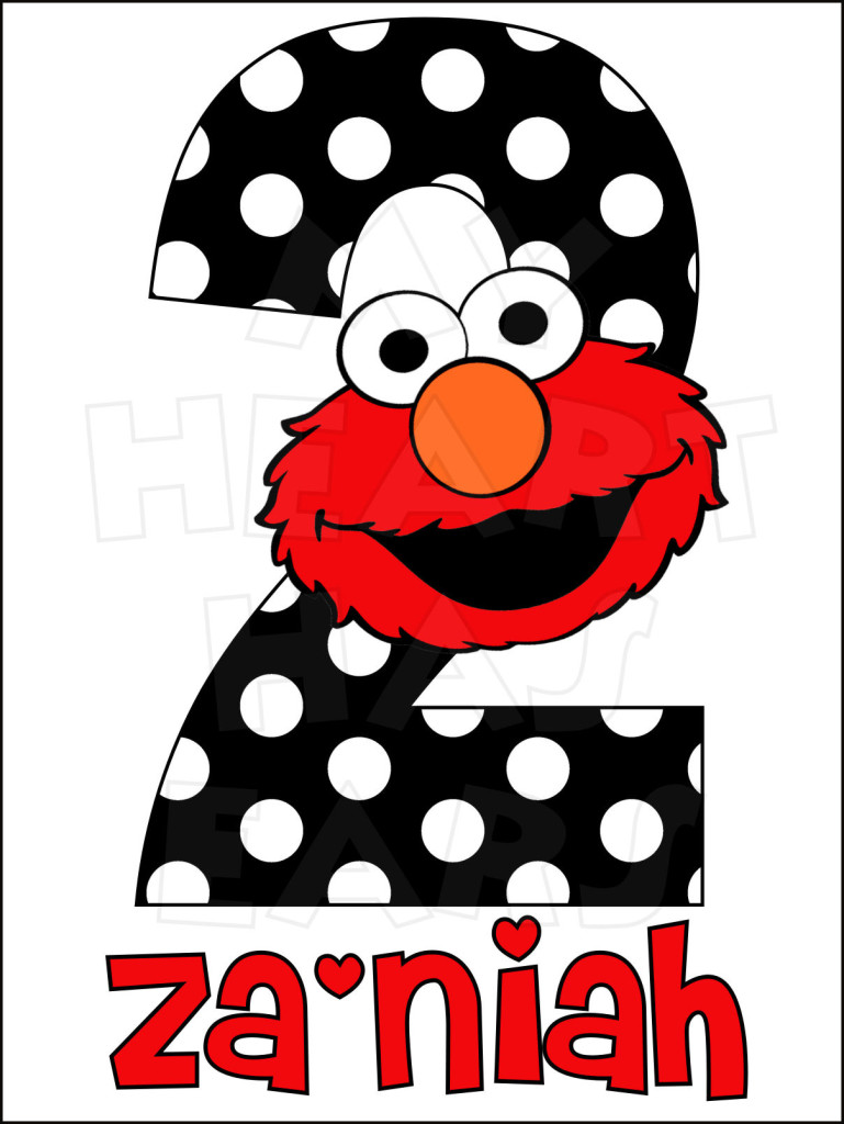 769x1024 Elmo 2nd Birthday Clipart