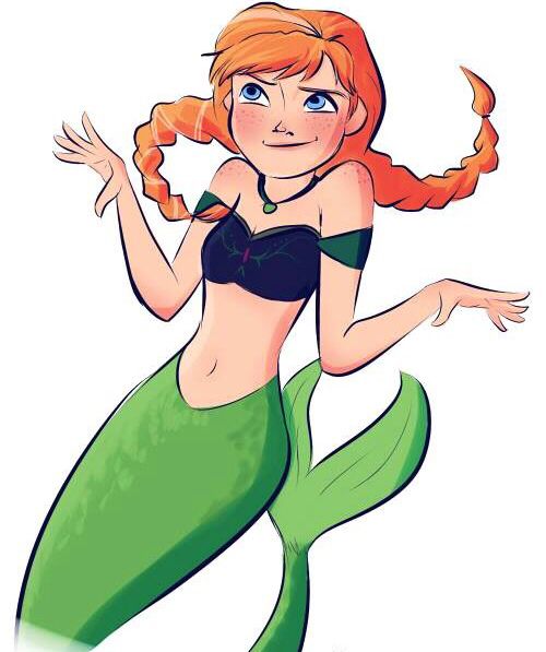 500x597 Mermaid Clipart Anna