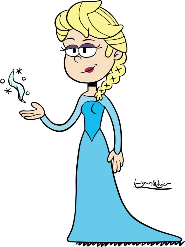 775x1032 Queen Elsa In The Loud House Style. By Loganwajer