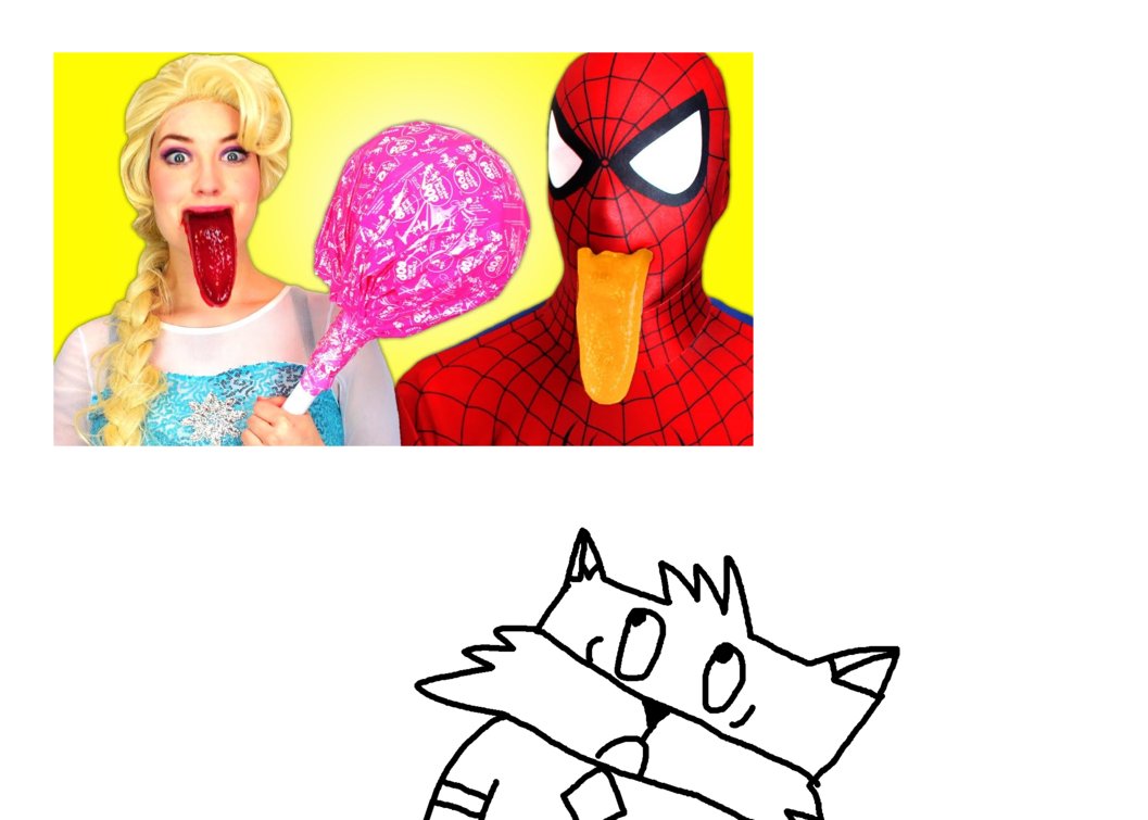 1057x755 Spiderman And Frozen Elsa Thumbnails By Toddtheraccoon