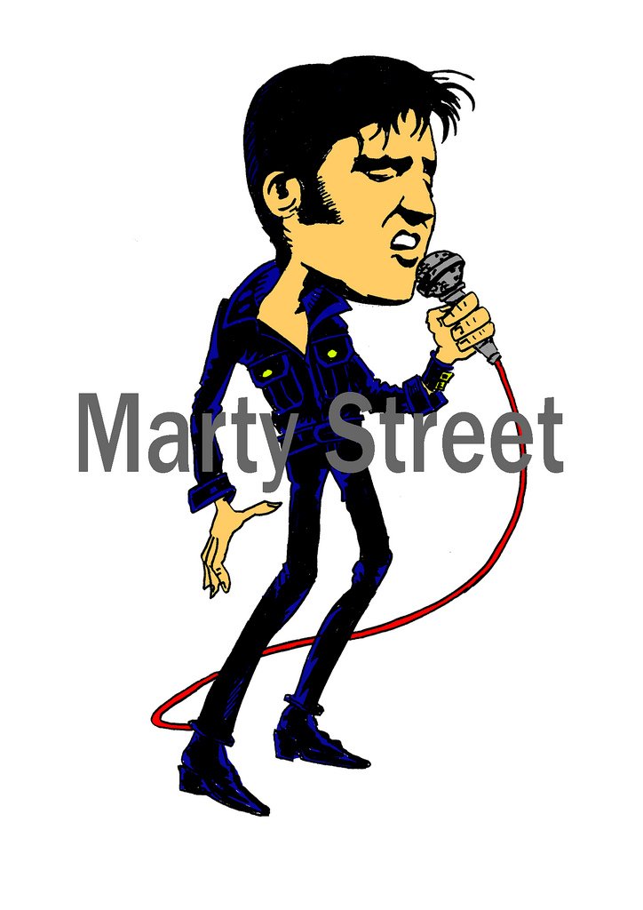 724x1024 Elvis Presley Marty Street