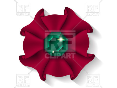 400x300 Big Green Emerald Royalty Free Vector Clip Art Image