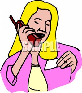 265x300 Bold Design Calling Clipart Woman A Number On Business Card Clip