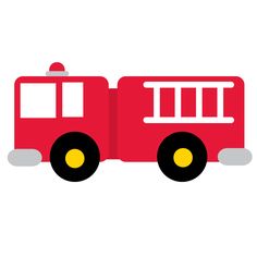 236x236 Cartoon Clip Art Firetruck Emergency Vehicle Truck Standing Photo