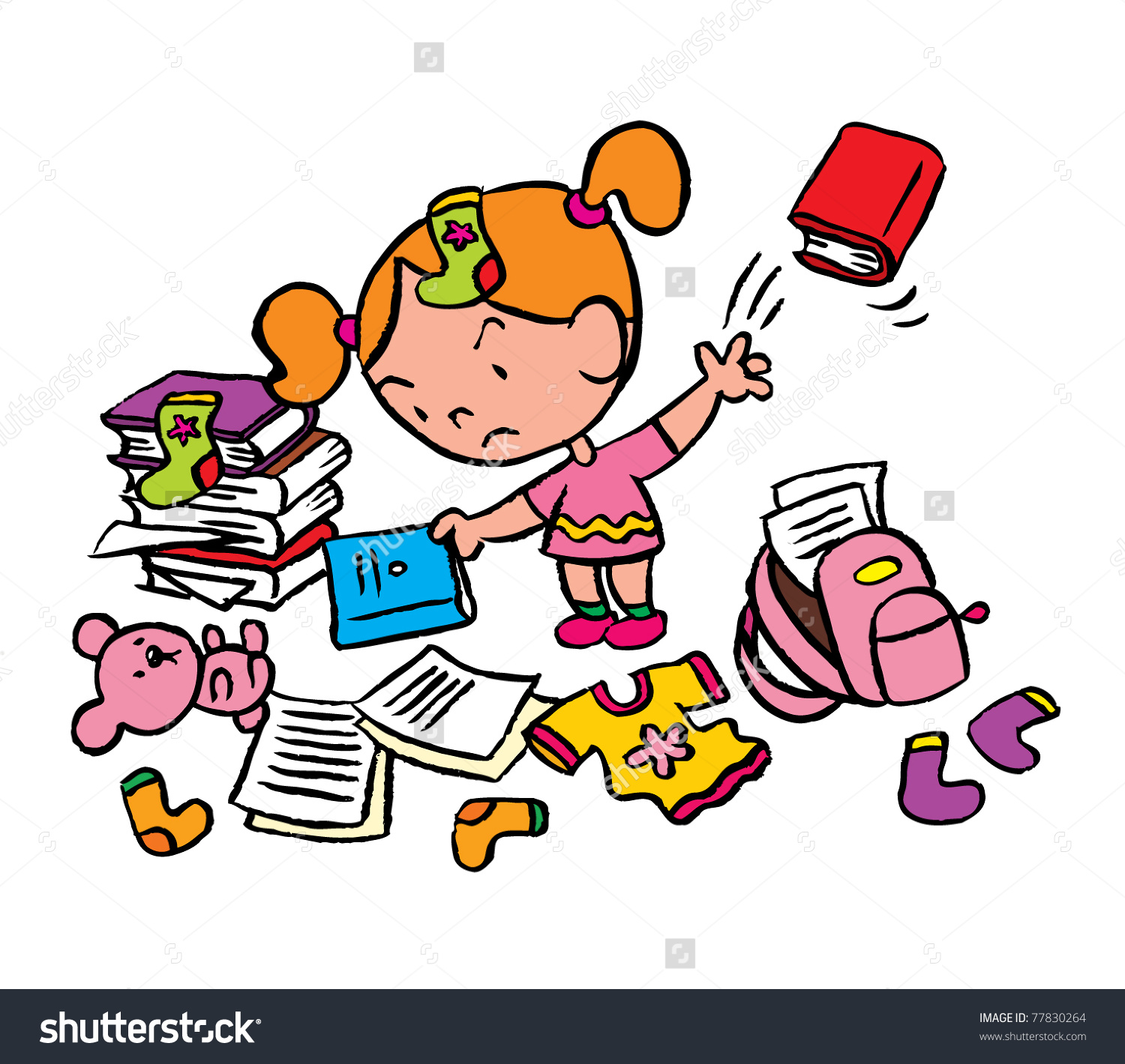 1500x1420 Messy Room Clipart