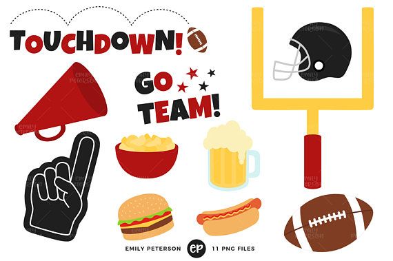 570x379 Football Clip Art, Sports Clipart, Party Clip Art