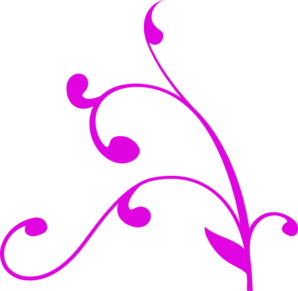 298x291 Decorative Corner Purple Clip Art