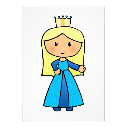 512x512 Clip Art Girl In Blue Dress Clipart