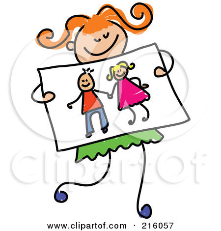 450x470 Girl Drawing Clipart