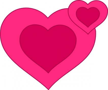 425x354 Free Download Of Pink Heart Outline Vector Graphics And Illustrations