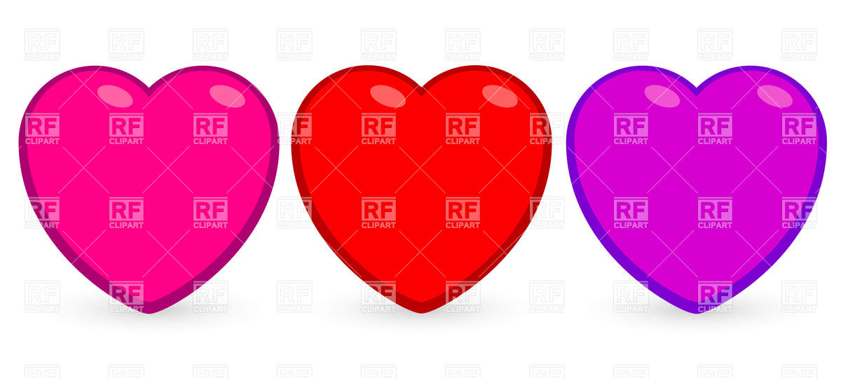 1200x540 Cartoon Hearts Royalty Free Vector Clip Art Image