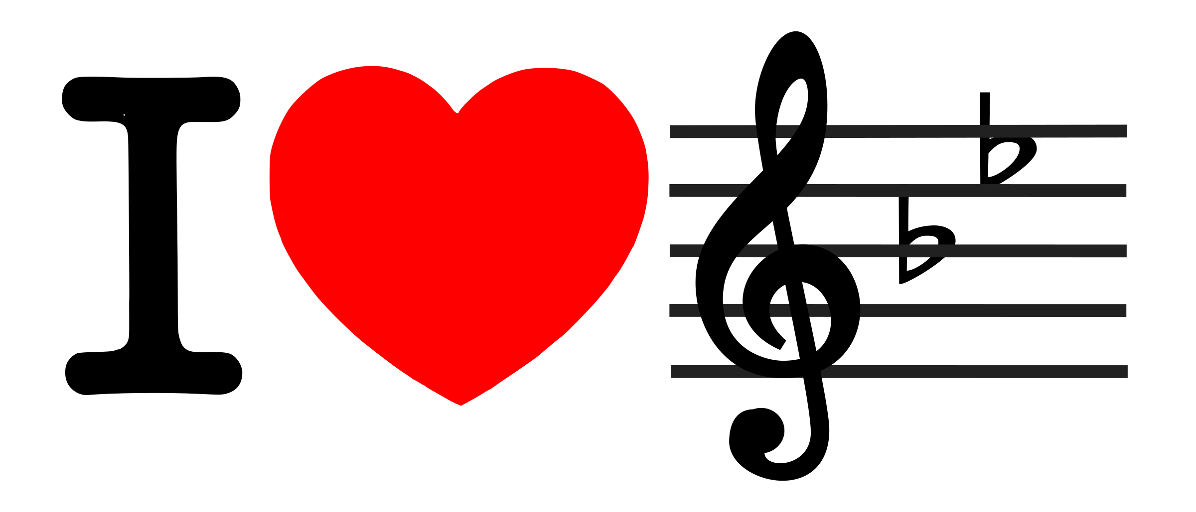 2400x1029 Collection Of I Love Music Clipart High Quality, Free