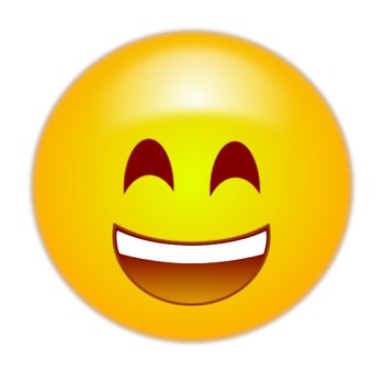 350x340 Happy Emoticon Emoji