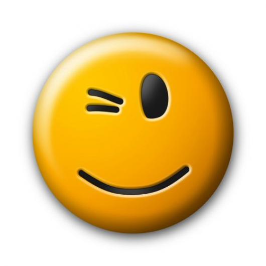 530x530 Winking Emoji Wink Face Emoticon Clipart 3