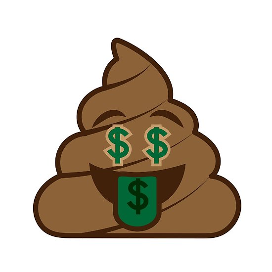 550x550 Poop Emoji Money Mouth Posters By Jvshop Redbubble