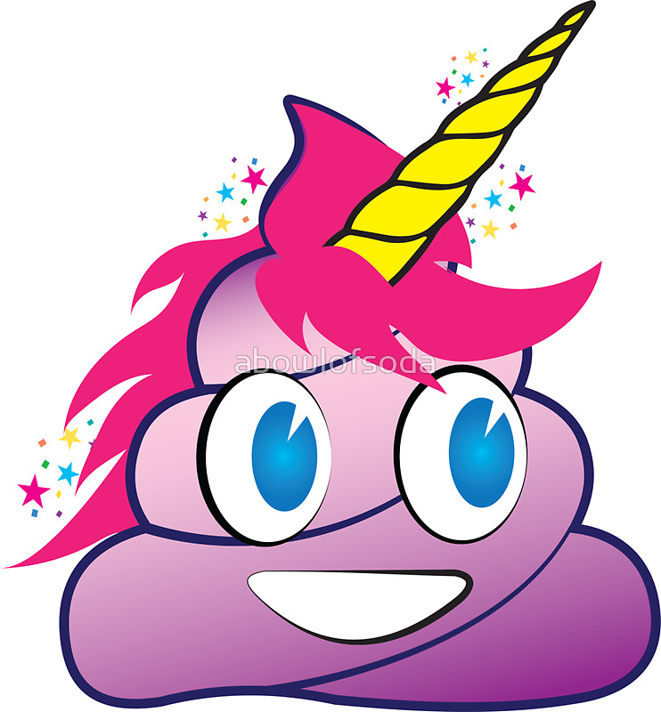 742x800 Sparkles The Unicorn Poop Emoji Stickers By Abowlofsoda