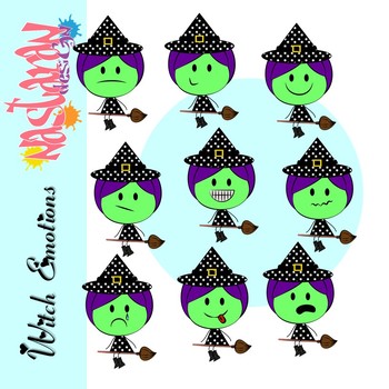 350x350 Emotions And Feelings Clip Art Witch Clipart By Nastaran Tpt