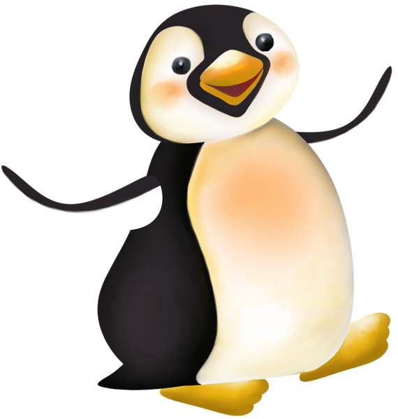570x600 Large Penguin Cartoon Png Clipart Penguins!!!!