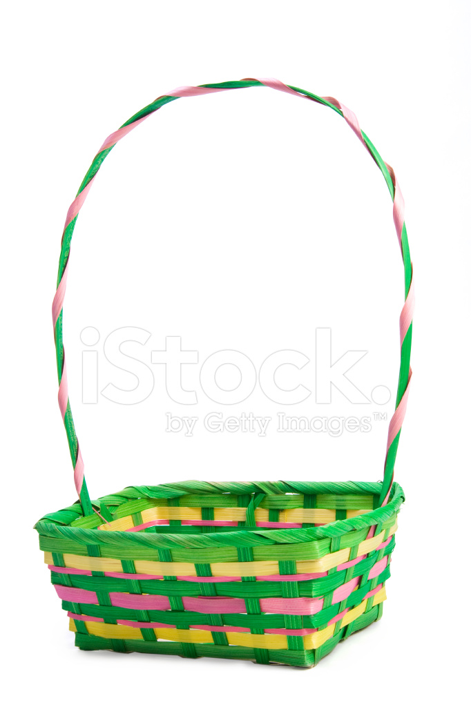 682x1024 Empty Easter Basket Stock Photos