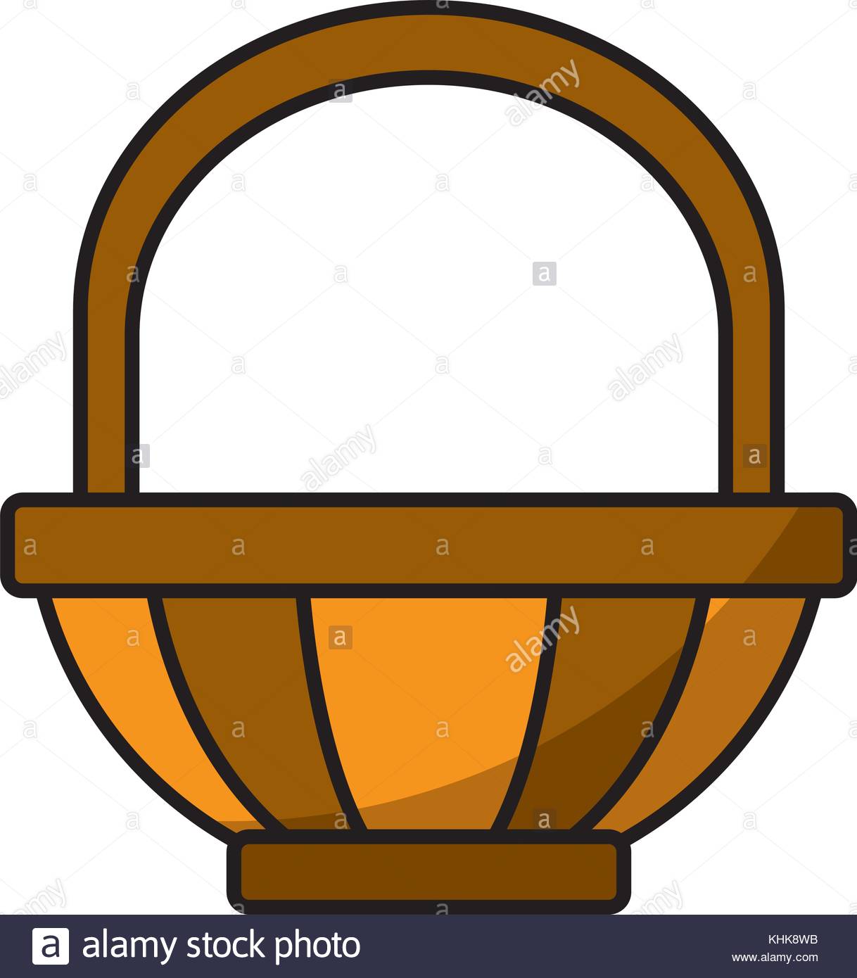 1218x1390 Empty Easter Basket Stock Vector Images