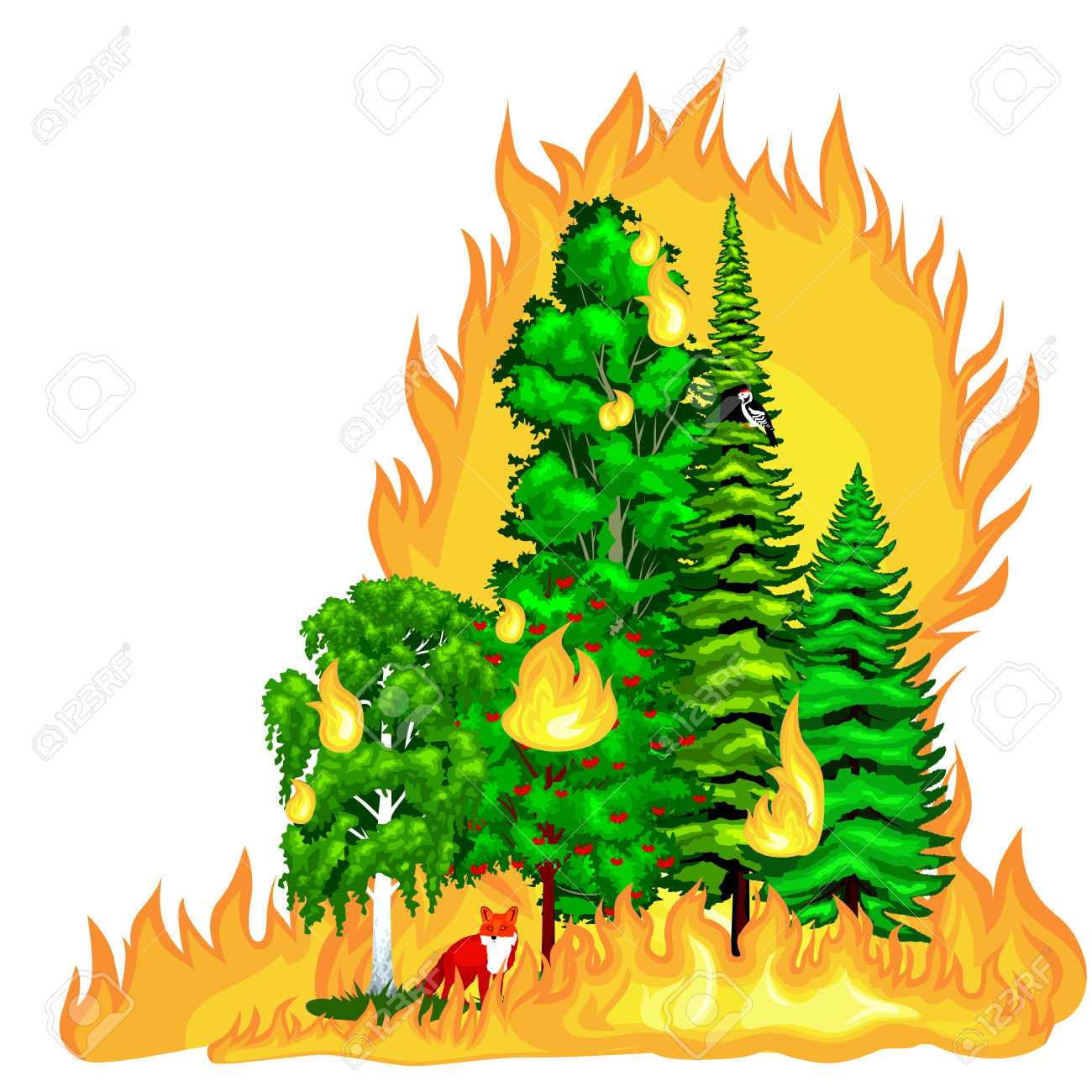 1300x1300 Collection Of Forest Fire Clipart High Quality, Free