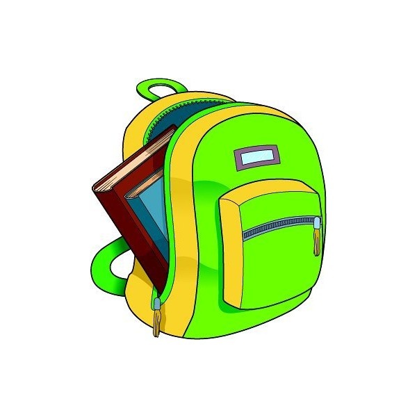 600x600 Bag Clipart End School