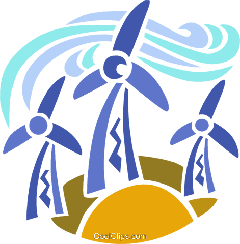 471x480 Wind Energy Royalty Free Vector Clip Art Illustration Vc094065