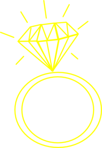 207x299 Diamond Ring Yellow Clip Art