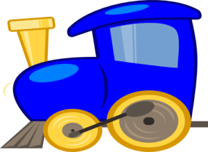 300x219 Engine Clipart Blue Train