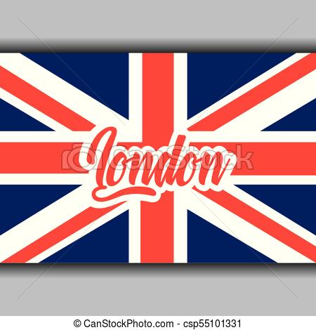 450x470 London Text With England Flag National Symbol Vector Vectors