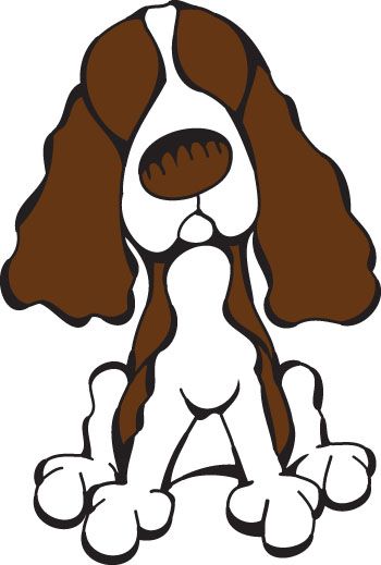 350x519 Springer Spaniel Clip Art
