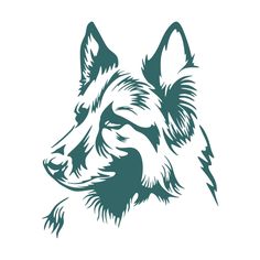 236x236 German Shepherd Head Clipart