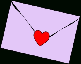 277x218 Top Of Valentine Envelope Clipart