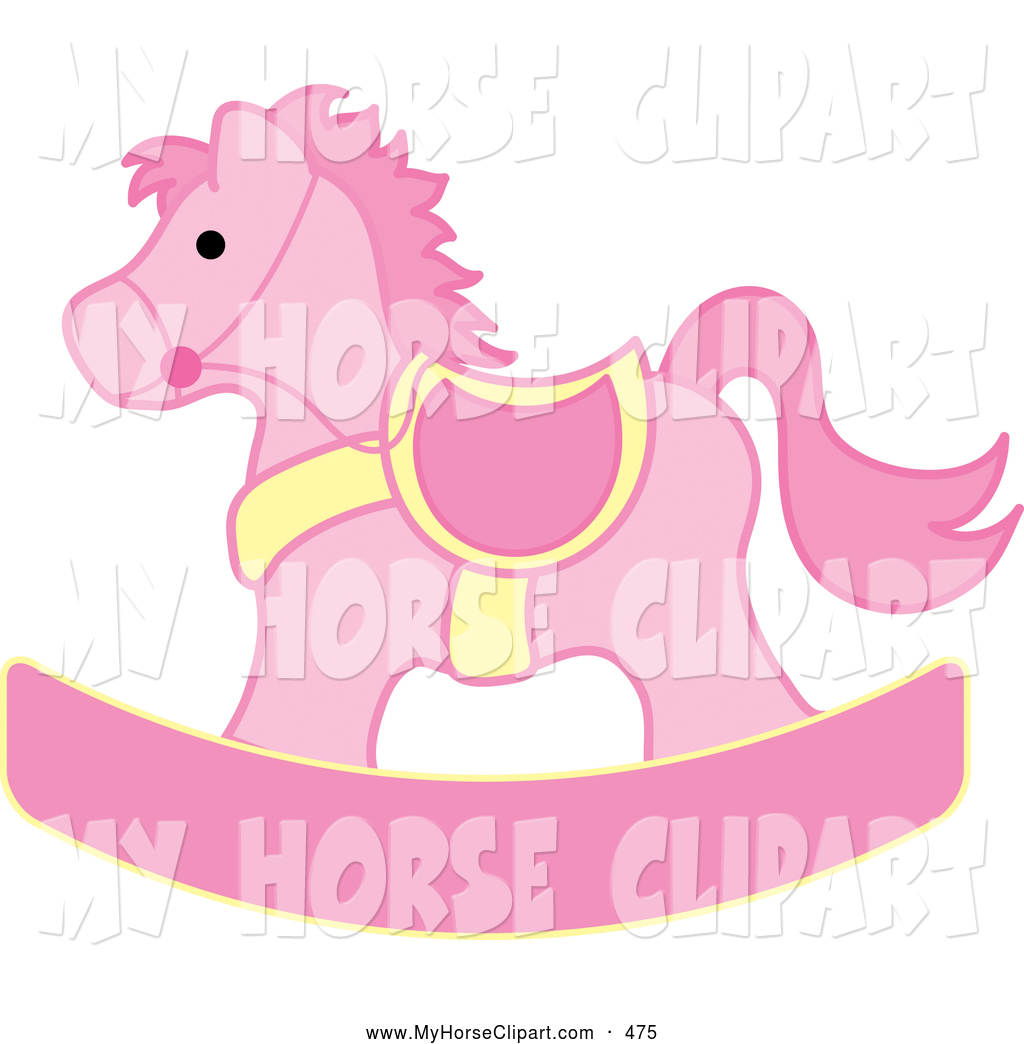 1024x1044 Clip Art Of A Cute Pink And Yellow Rocking Horse By Pams Clipart