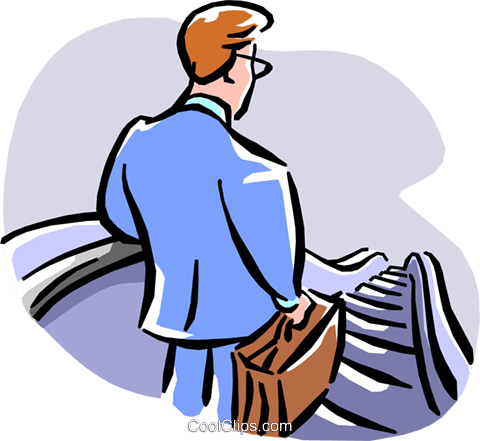 480x441 Escalator Royalty Free Vector Clip Art Illustration Peop2100