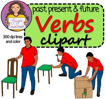 350x327 Verb Tenses Clipart