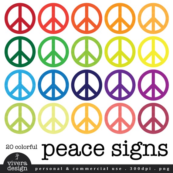 570x570 Peace Sign Border Clip Art Hippies Clipart Esl 3