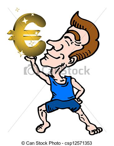 367x470 Creative Design Of Euro Man Clipart Vector
