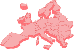 297x204 Map Of Europe 3d Clip Art