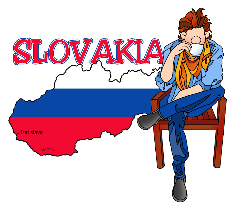 747x664 Europe Clip Art By Phillip Martin, Slovakia Map