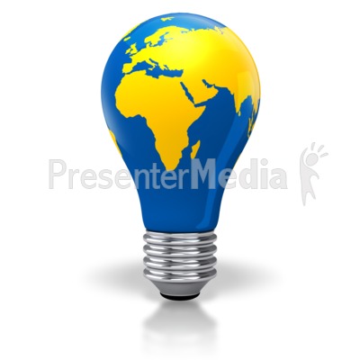 400x400 Light Bulb World Map Africa Europe Asia
