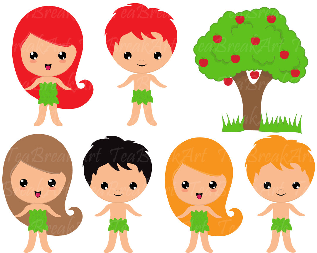 1080x863 Adam And Eve Clip Art Digital Clipart Graphics Bible Theme Digital