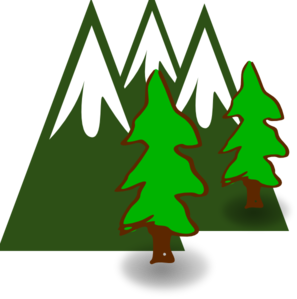 297x299 Evergreen Mountains Clip Art