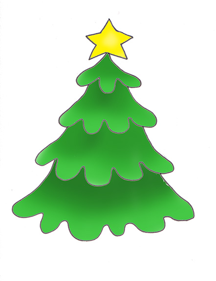 442x573 Christmas Star Clip Art