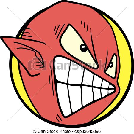 450x452 Creative Design Of Evil Face Icon Eps Vectors