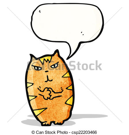 449x470 Evil Cartoon Cat Clip Art Vector