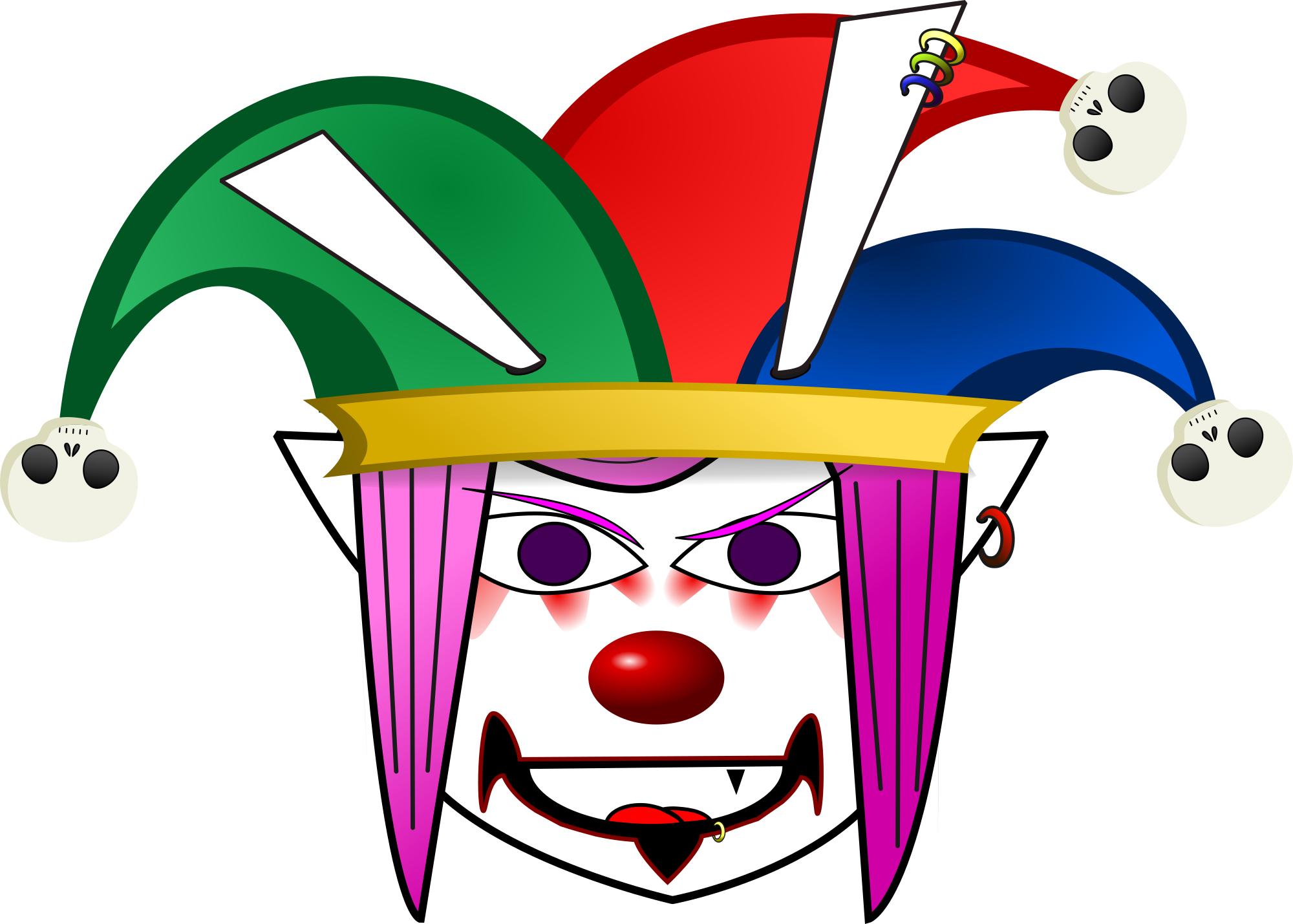 2000x1429 Evil Clown Clipart