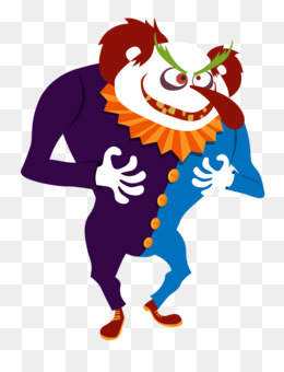 260x340 Joker Evil Clown Face Clip Art